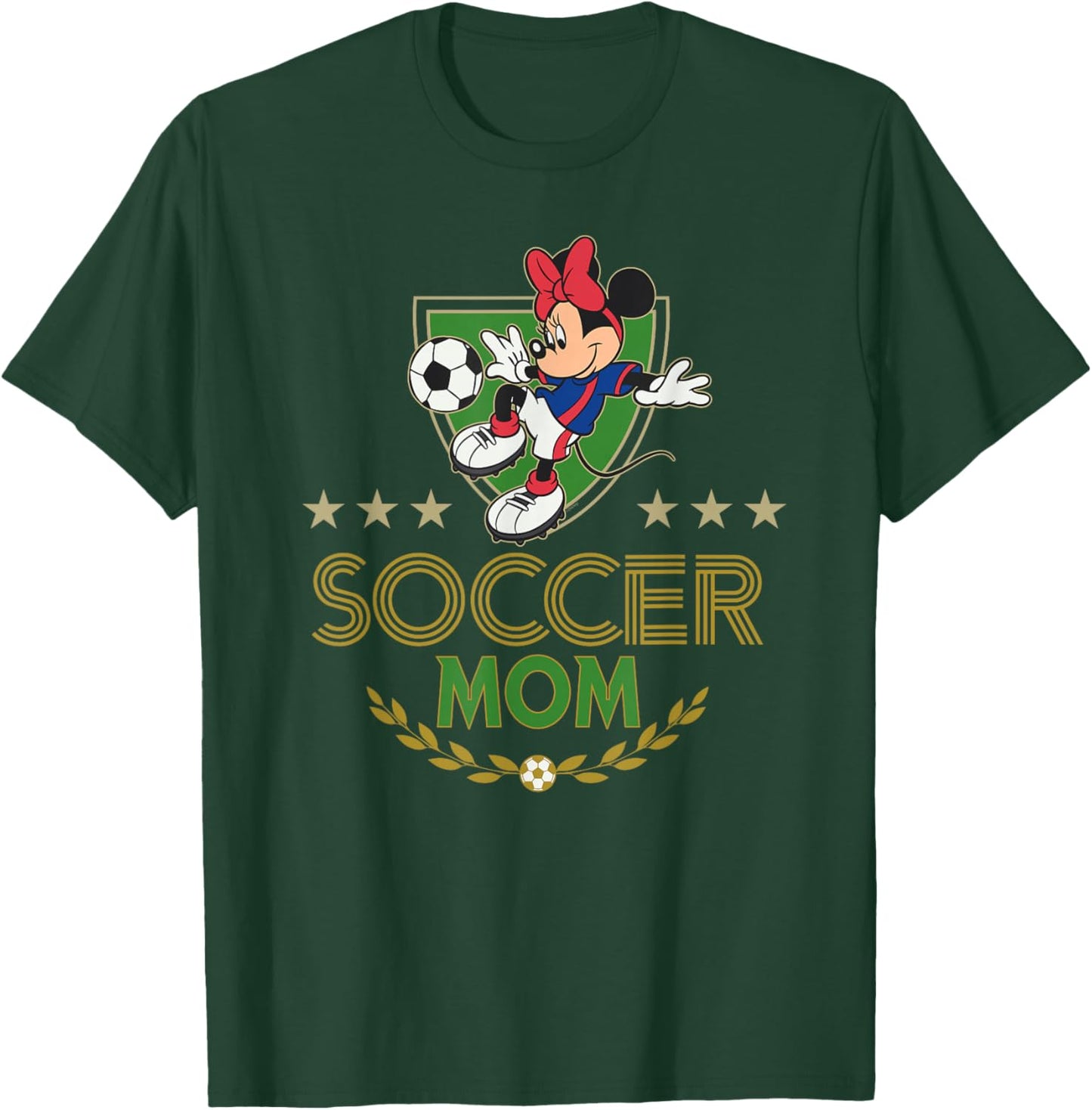 Disney Soccer Mom Sports Minnie Mouse Mother's Day T-Shirt - T-Shirt | Forest