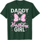 Daddy of The Birthday Girl Pink Bow Family Matching T-Shirt - T-Shirt | Forest