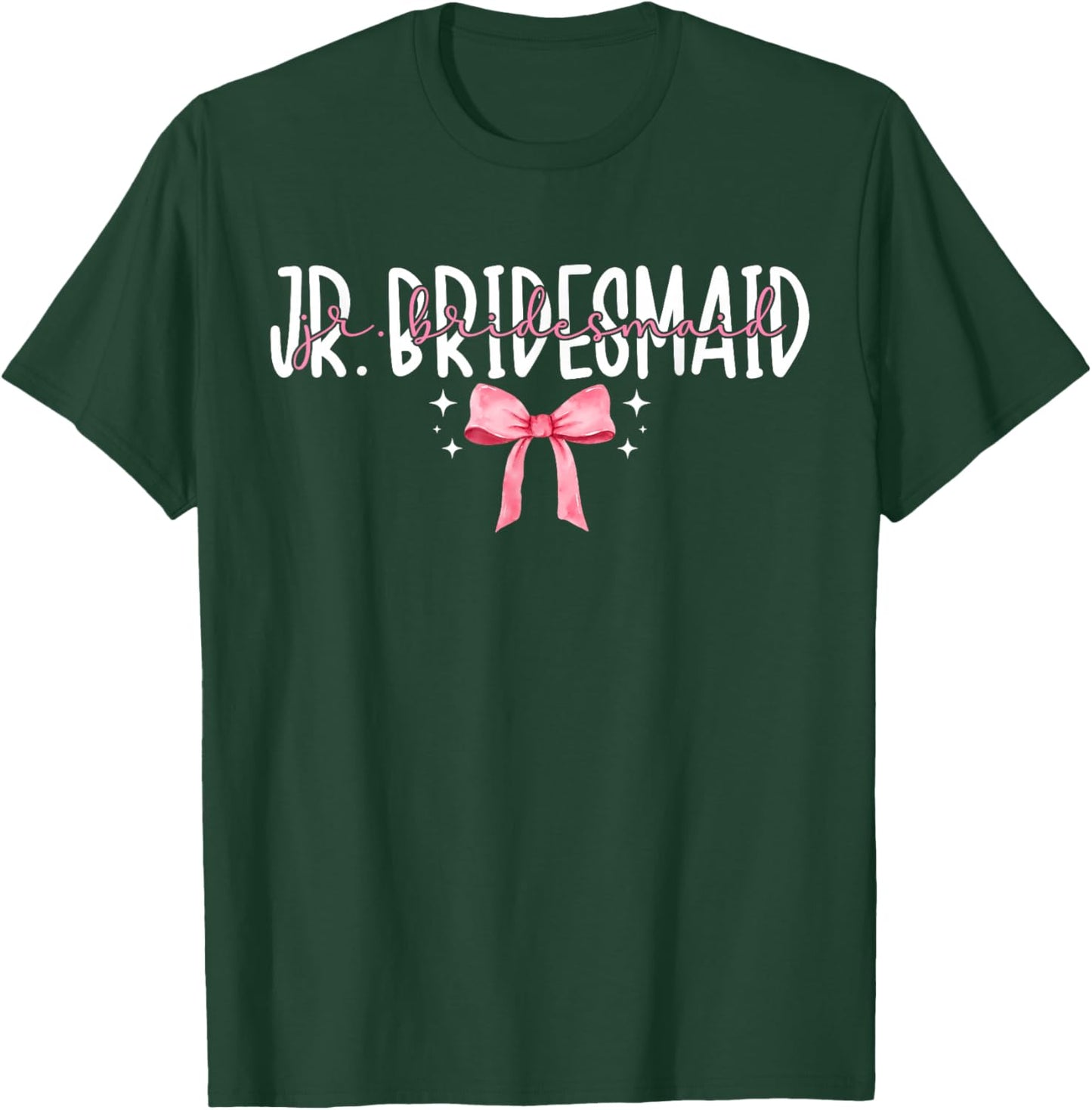 Junior Bridesmaid Wedding Junior Bridesmaid Party Coquette T-Shirt - T-Shirt | Forest