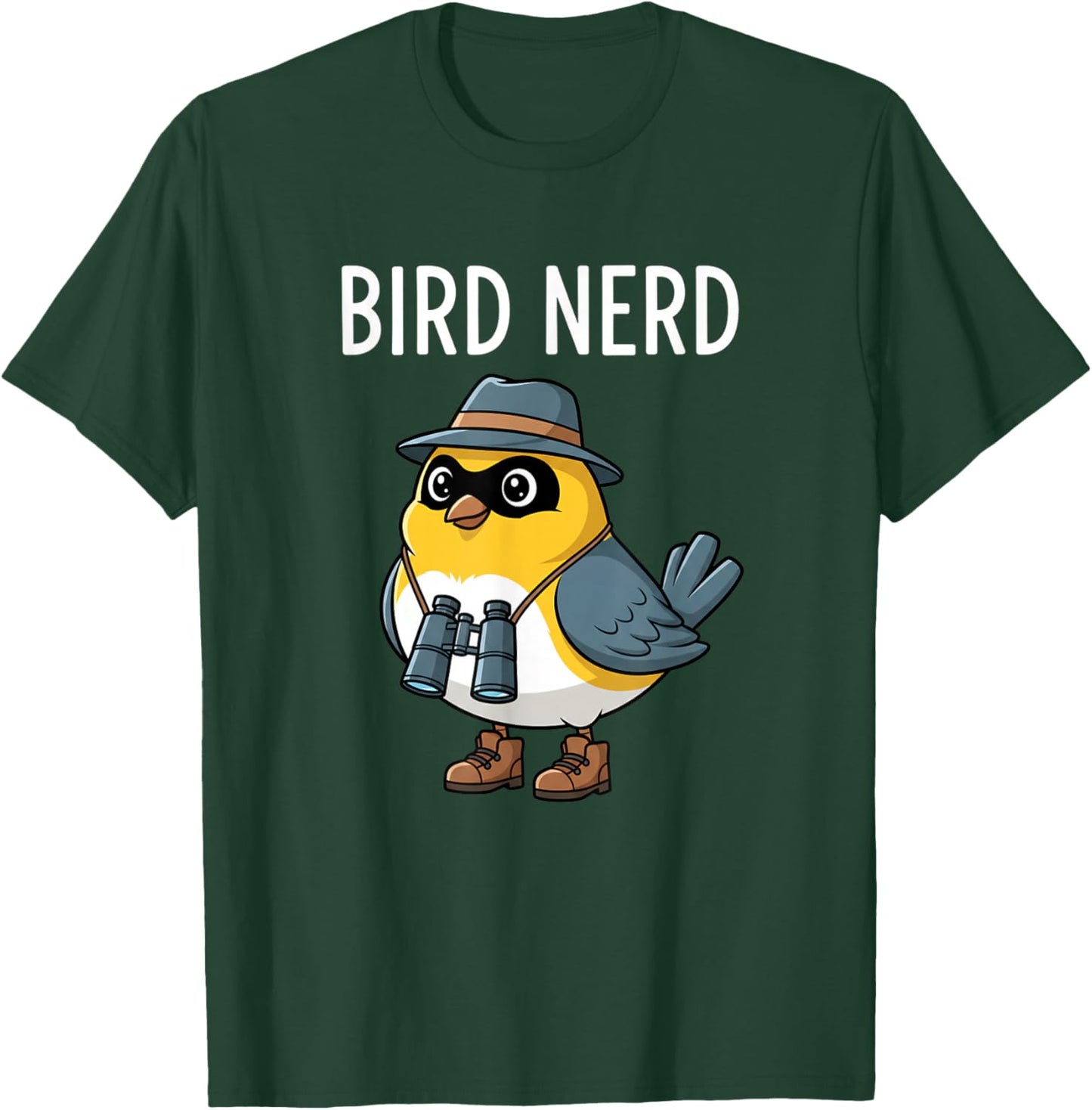 Bird Nerd Funny Bird Watching Birding Bird Lover Watcher T-Shirt - T-Shirt | Forest