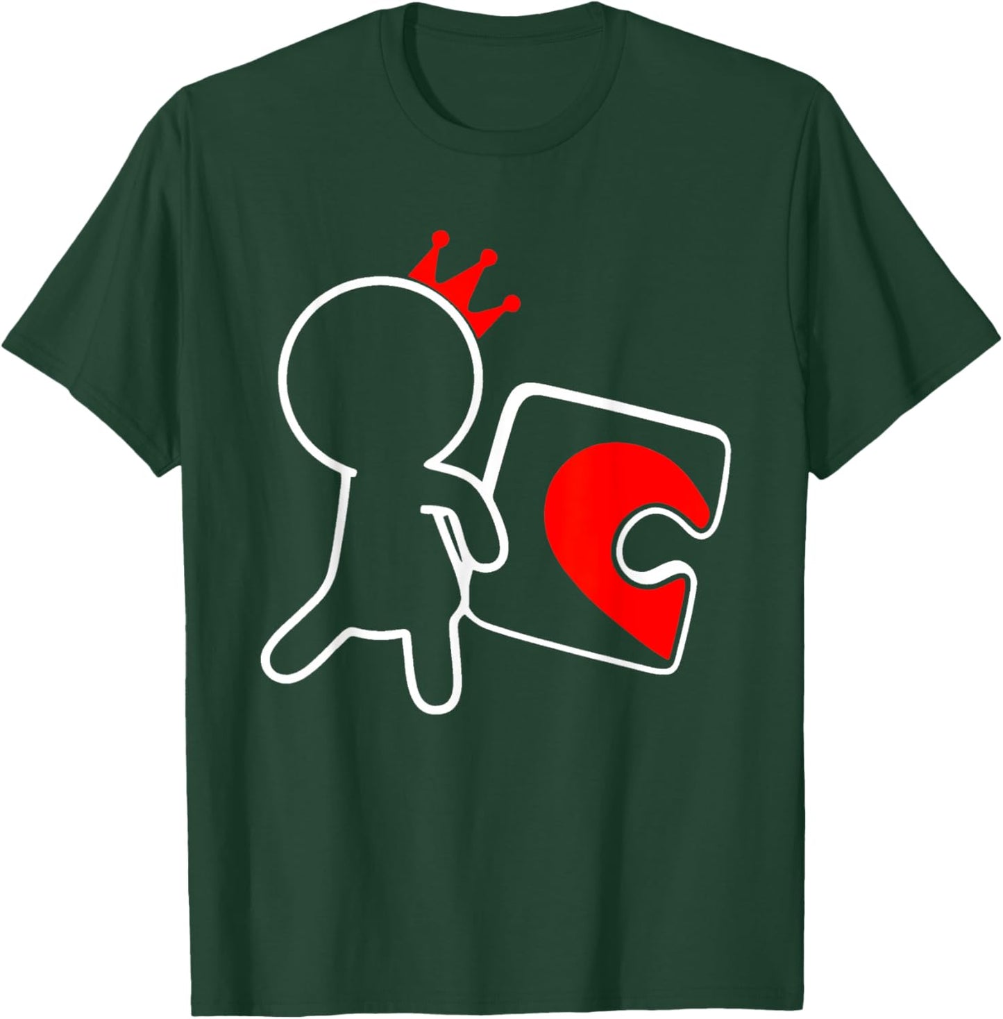Missing Piece Heart Puzzle Couple Matching Valentine's Day T-Shirt - T-Shirt | Forest