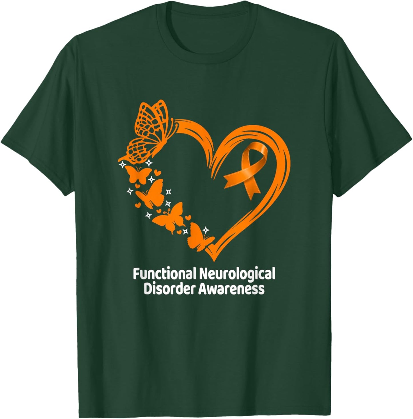 Functional Neurological Disorder FND Awareness Heart T-Shirt - T-Shirt | Forest