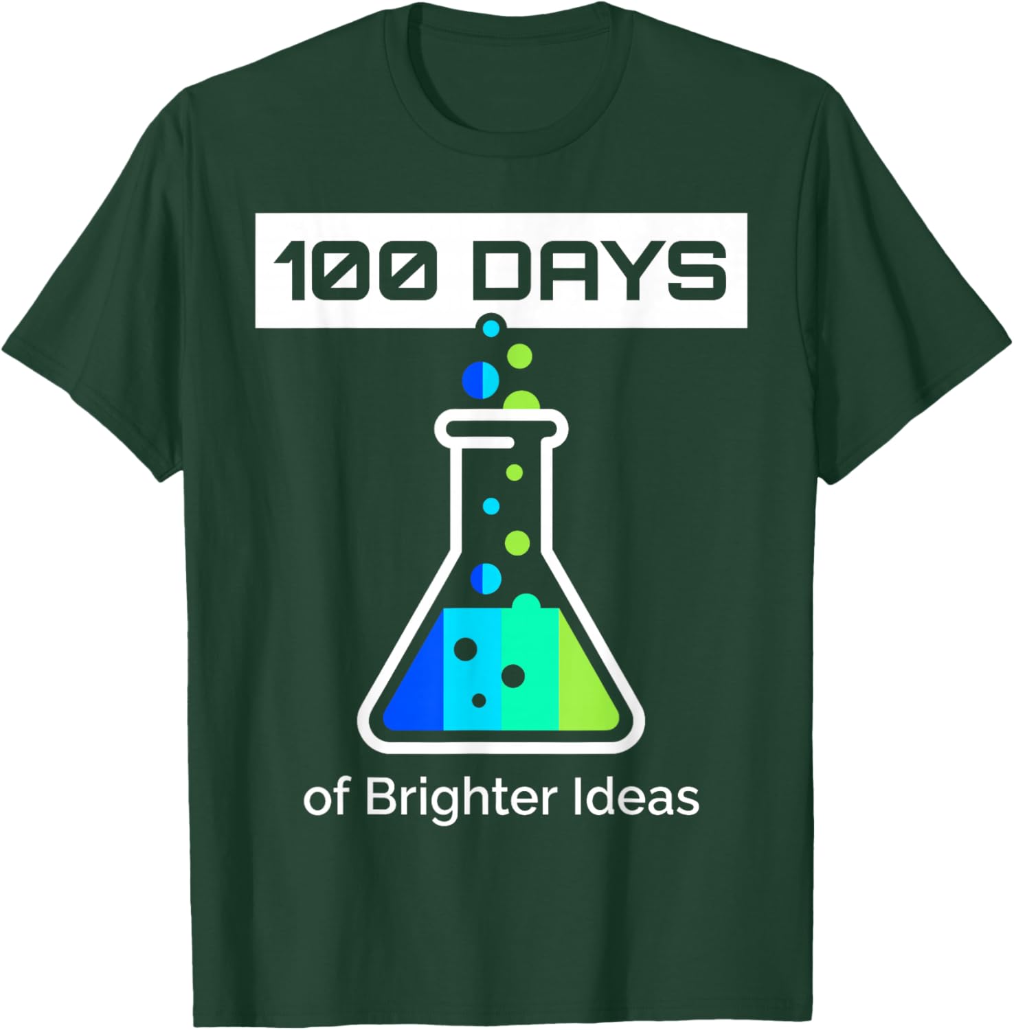 100 Days of School Science T-Shirt - T-Shirt | Forest