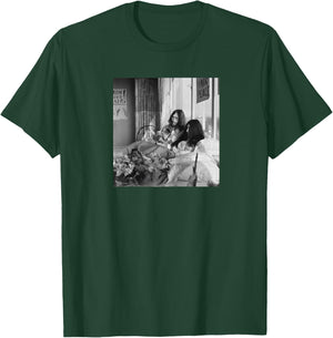 The Beatles John Lennon Yoko ONO Anti-War Bed-in 1969 Raglan Baseball T-Shirt - T-Shirt | Forest