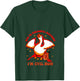 Women's Due to Personal Reasons I'm Evil Now Silly Goose Design V-Neck T-Shirt - T-Shirt | Forest