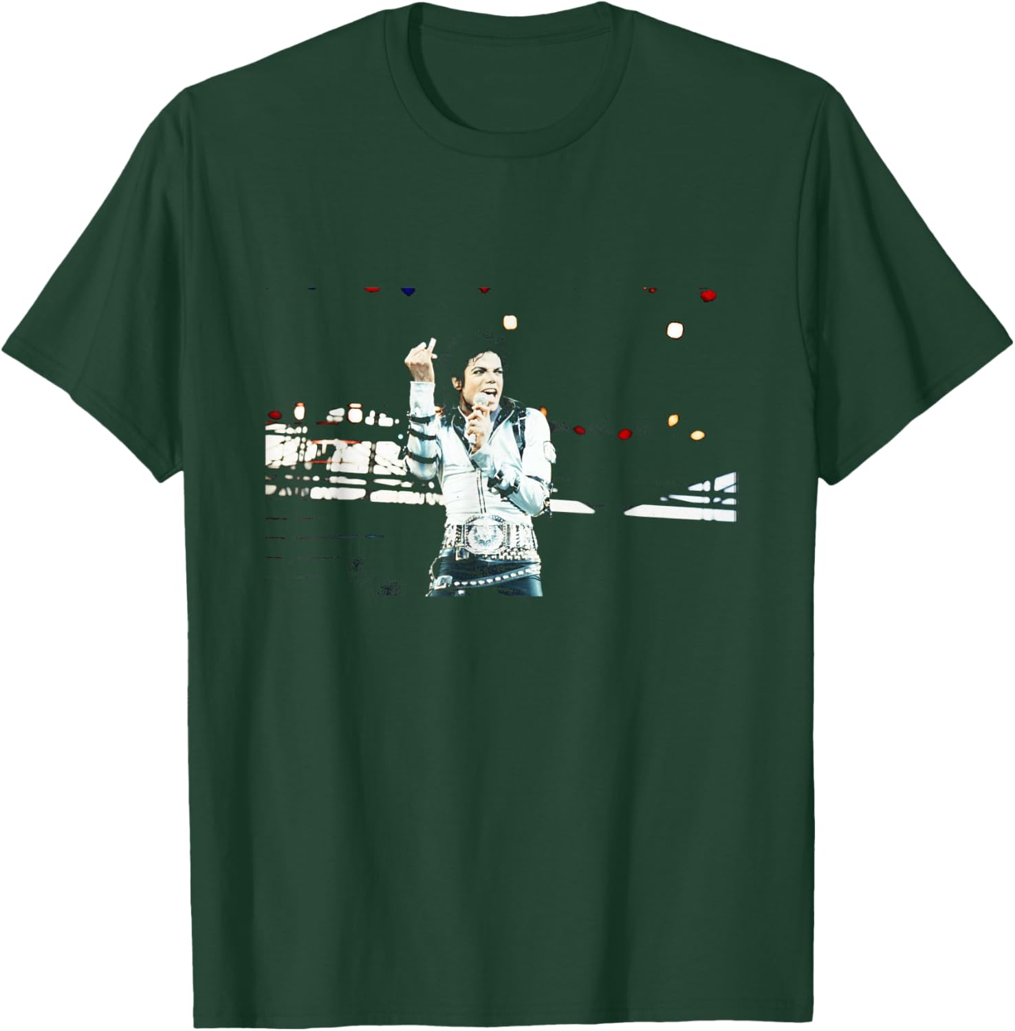 Michael Jackson Singing Live in Cardiff Bad Tour T-Shirt - T-Shirt | Forest