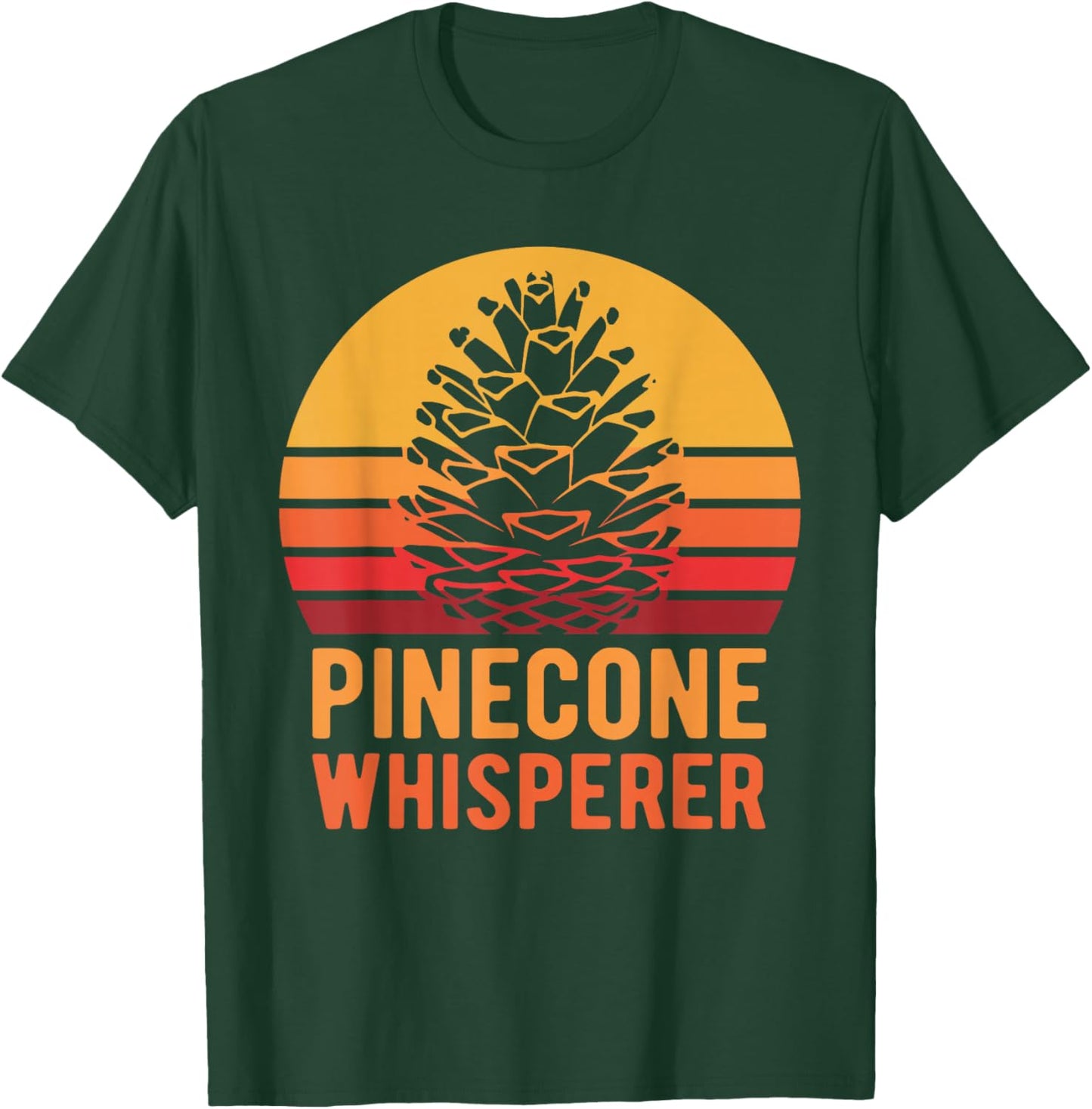 Vintage Pinecone Whisperer Retro Pine Cones T-Shirt - T-Shirt | Forest