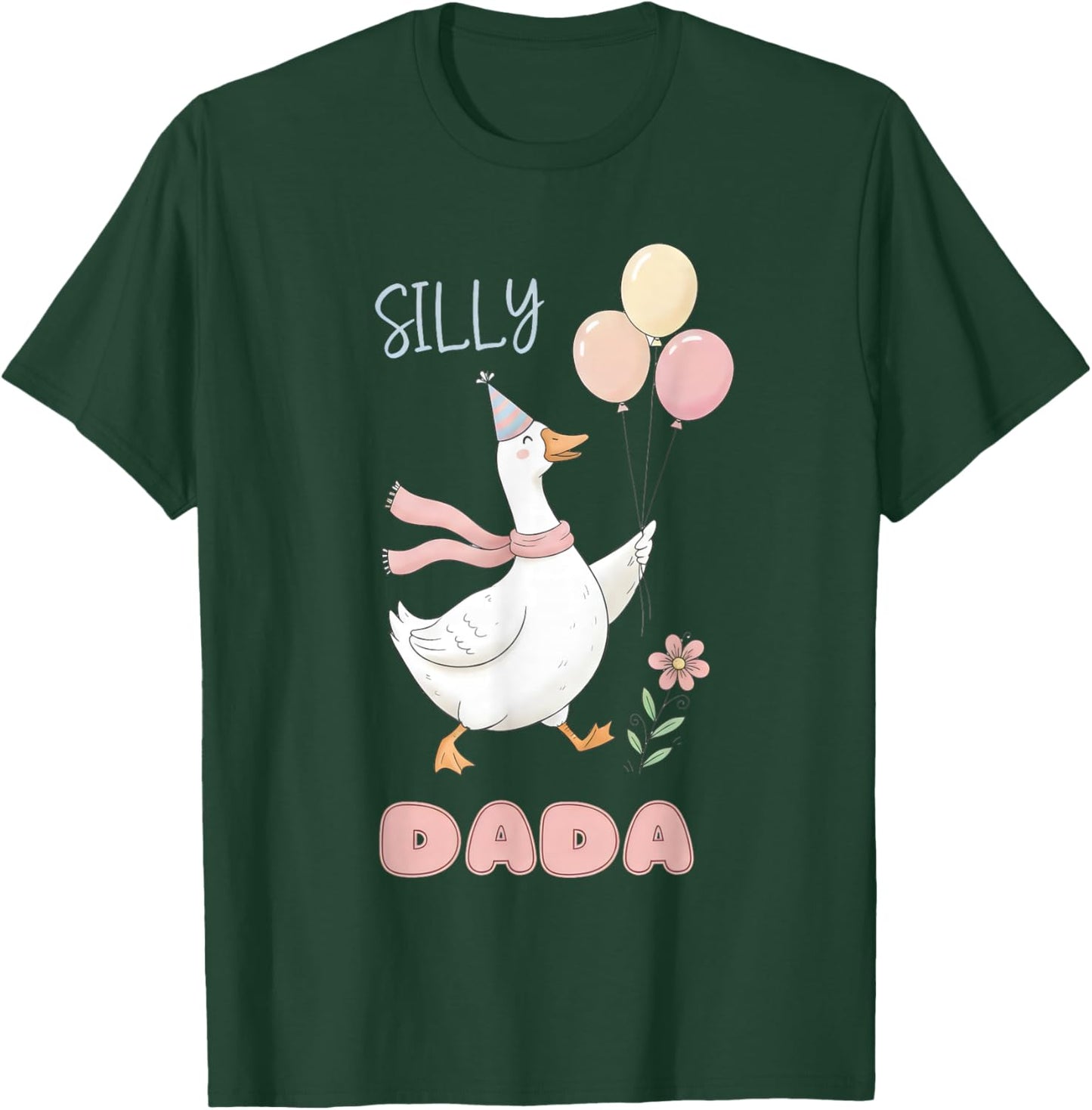 Silly Dada Silly Goose Dad Birthday Family Matching Party T-Shirt - T-Shirt | Forest