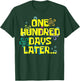 Teacher Kids Retro 100 Days Later 100th Day of School T-Shirt - T-Shirt | Forest