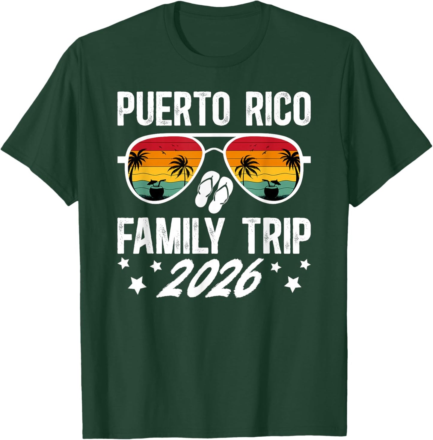 Puerto Rico Family Trip 2026 Puerto Rico Family Vacation T-Shirt - T-Shirt | Forest