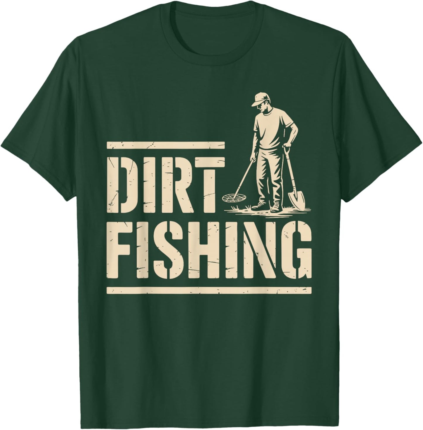 Cool Metal Detecting Art Women Adult Metal Detector T-Shirt - T-Shirt | Forest