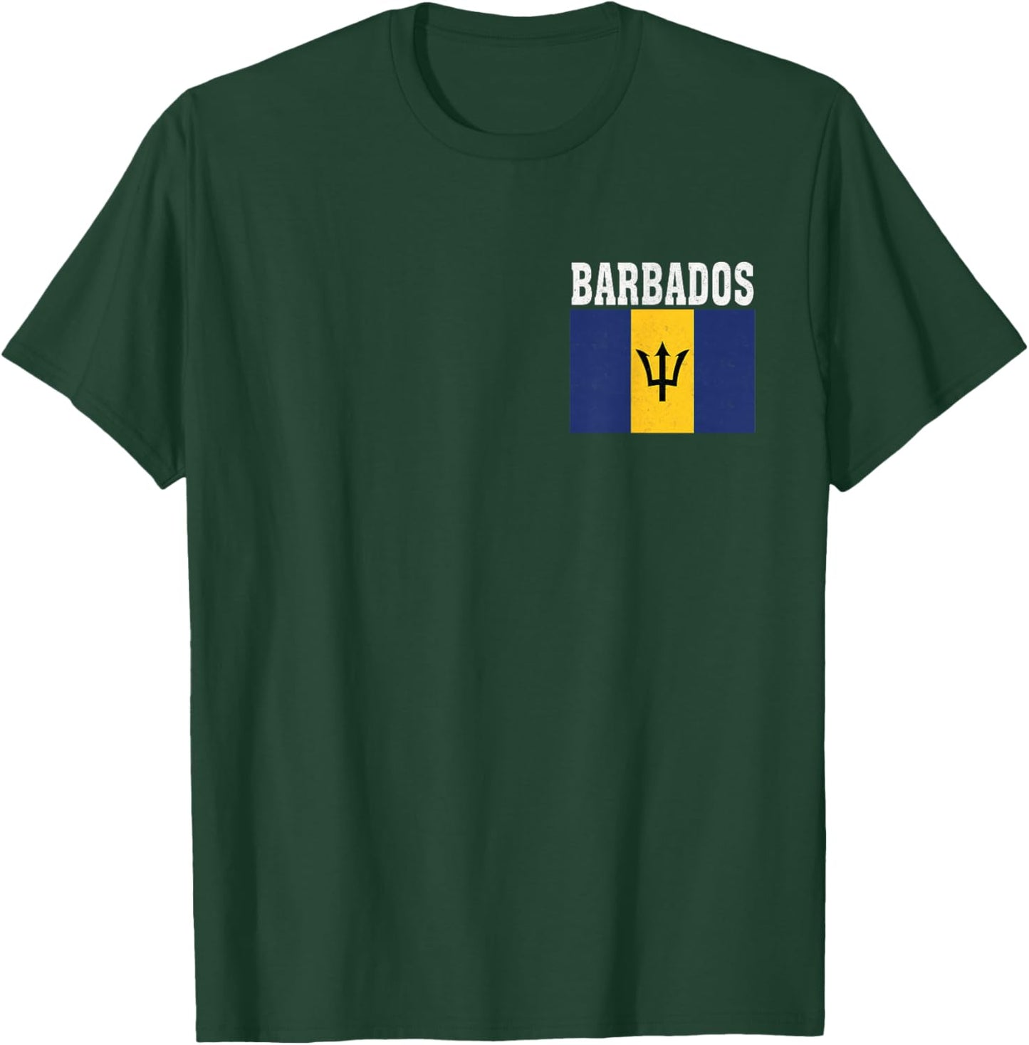 Barbados Flag Patriotic National Roots Souvenir T-Shirt - T-Shirt | Forest