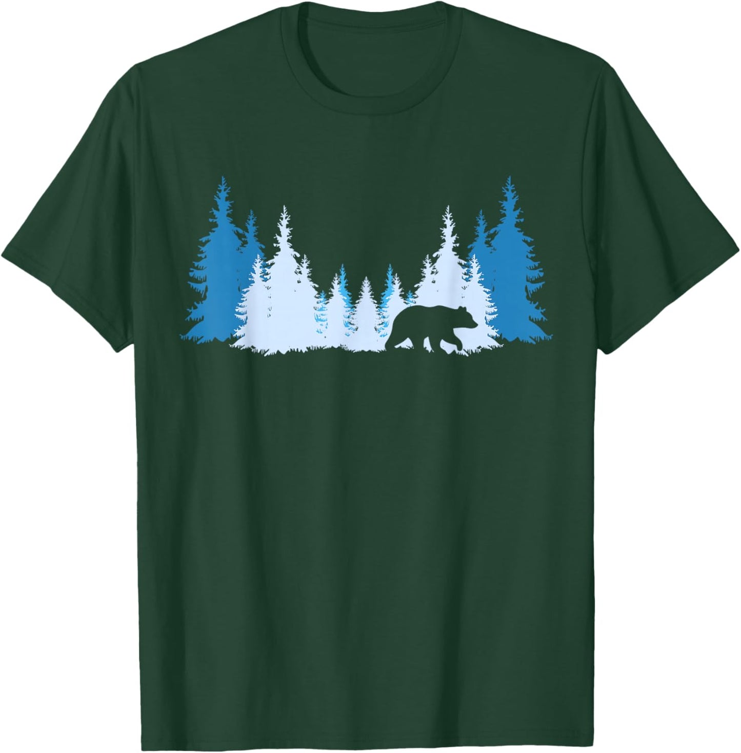 Bear in The Forest Wildlife Nature Bear Design T-Shirt - T-Shirt | Forest