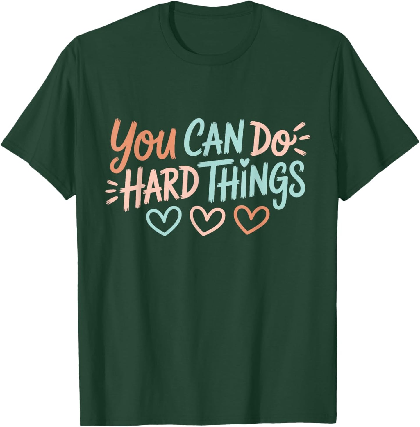 Test Day Teacher You Can Do Hard Things Testing Day Kids T-Shirt - T-Shirt | Forest