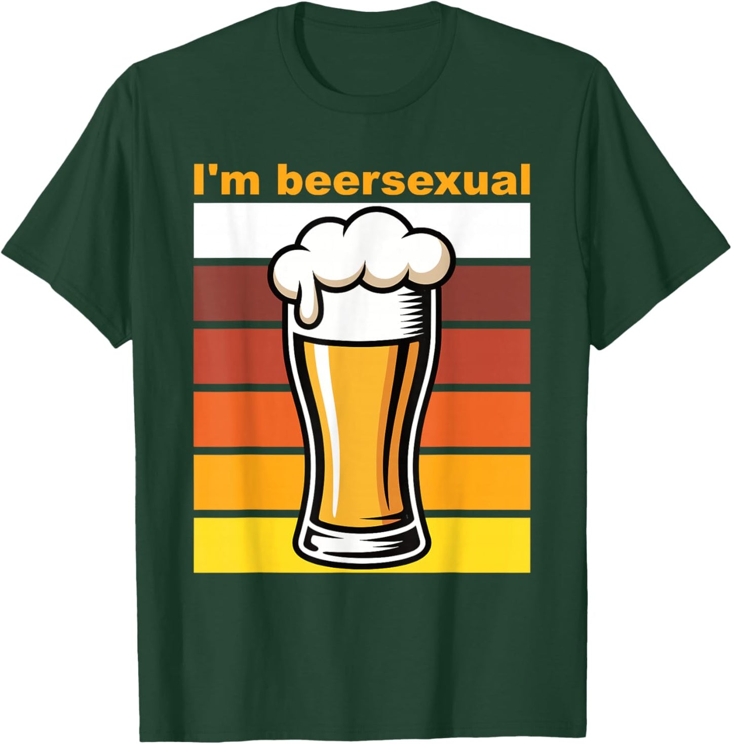 Im Beersexual Funny Retro Beer Lover's Beer Drinking T-Shirt - T-Shirt | Forest