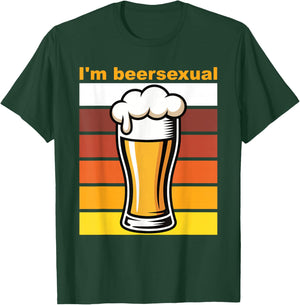 Im Beersexual Funny Retro Beer Lover's Beer Drinking T-Shirt - T-Shirt | Forest