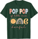 Pop Pop of Little Miss Onederful First Birthday Boho Rainbow T-Shirt - T-Shirt | Forest