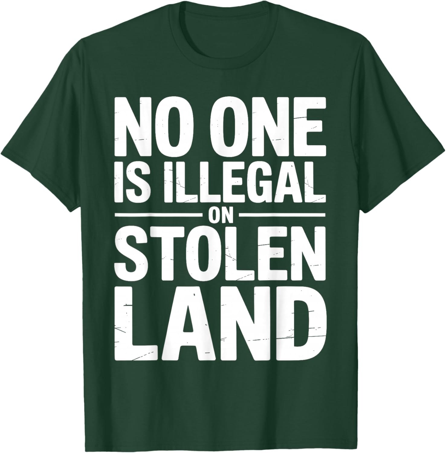 No One is Illegal On Stolen Land Native Americans Vintage T-Shirt - T-Shirt | Forest