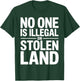 No One is Illegal On Stolen Land Native Americans Vintage T-Shirt - T-Shirt | Forest