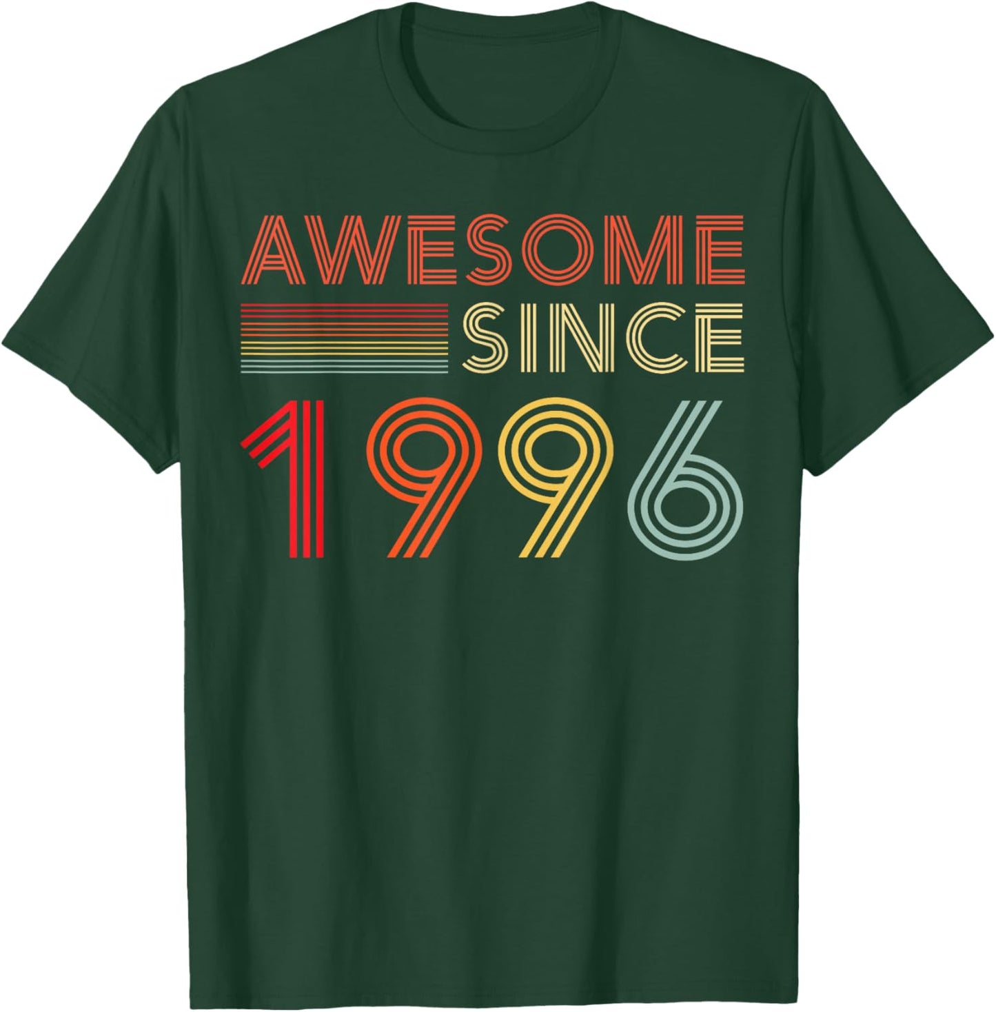30 Birthday Decorations Men 30yr Awesome 1996 30th Birthday T-Shirt - T-Shirt | Forest
