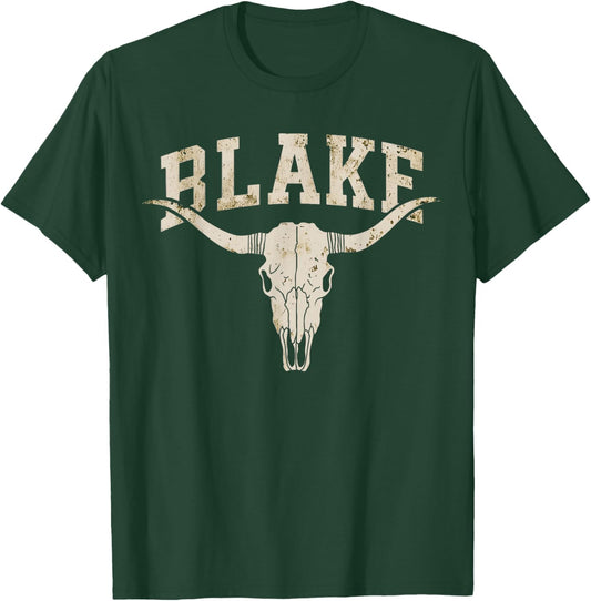 Vintage Blake Name Pride Gift Women Kid Boy Girl T-Shirt - T-Shirt | Forest