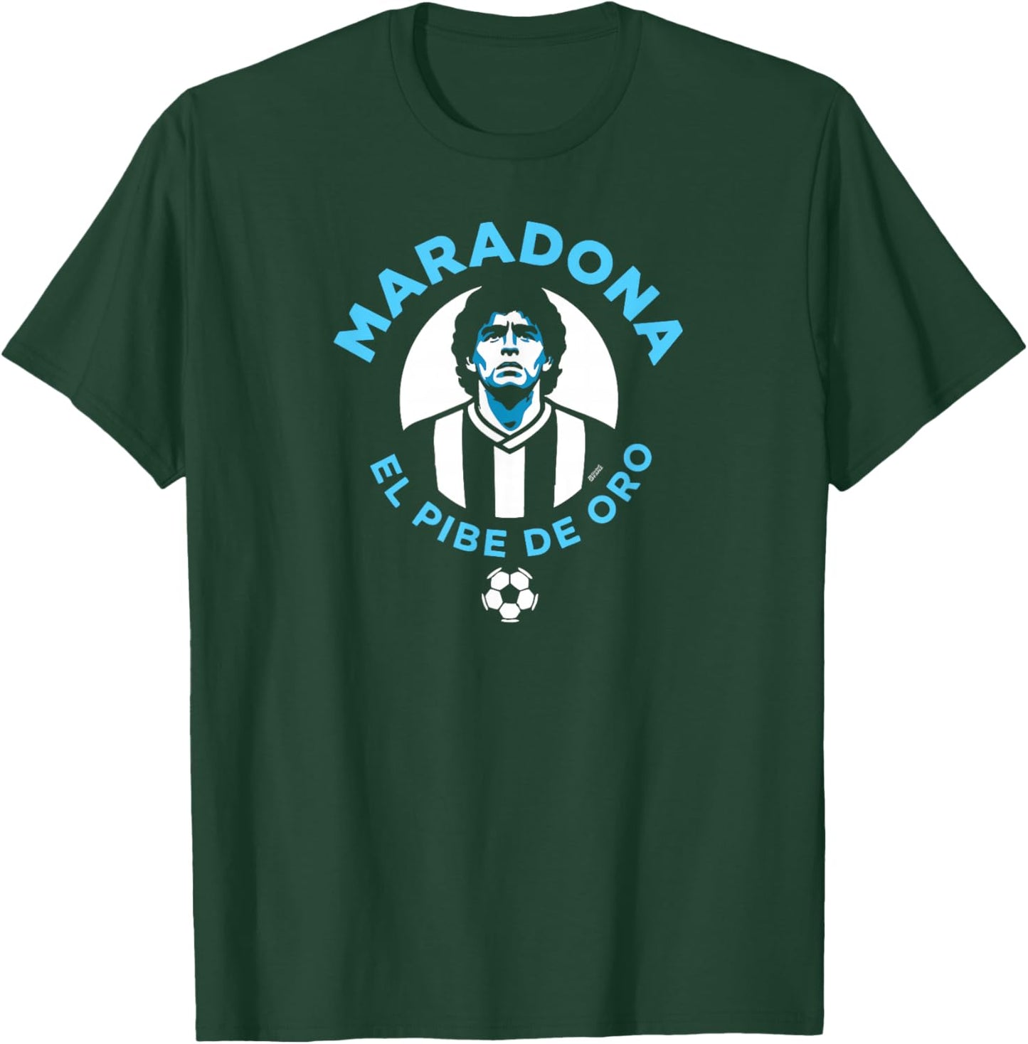 Diego Maradona Vintage El Pibe De Oro Retro Soccer Player T-Shirt - T-Shirt | Forest