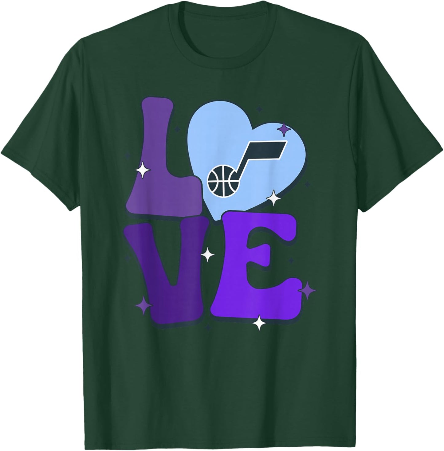 NBA Utah Jazz Valentine's Day Love T-Shirt - T-Shirt | Forest