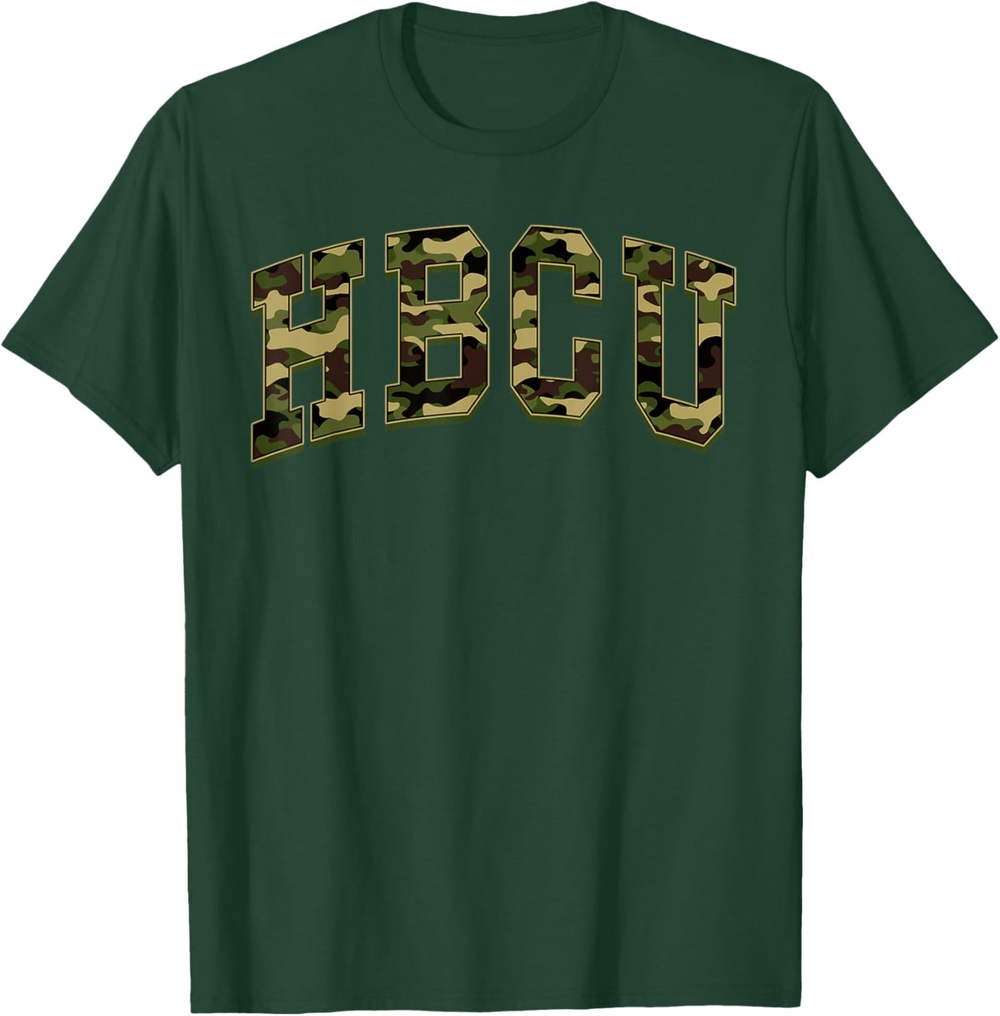 HBCU Camo Camouflage Black University College T-Shirt - T-Shirt | Forest
