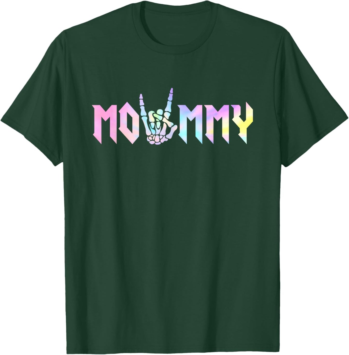 Mommy of The Bad Two The Bone Birthday Matching Tie Dye T-Shirt - T-Shirt | Forest