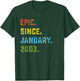 23rd Birthday Gift Epic Since January 2003 23 Years Old T-Shirt - T-Shirt | Forest