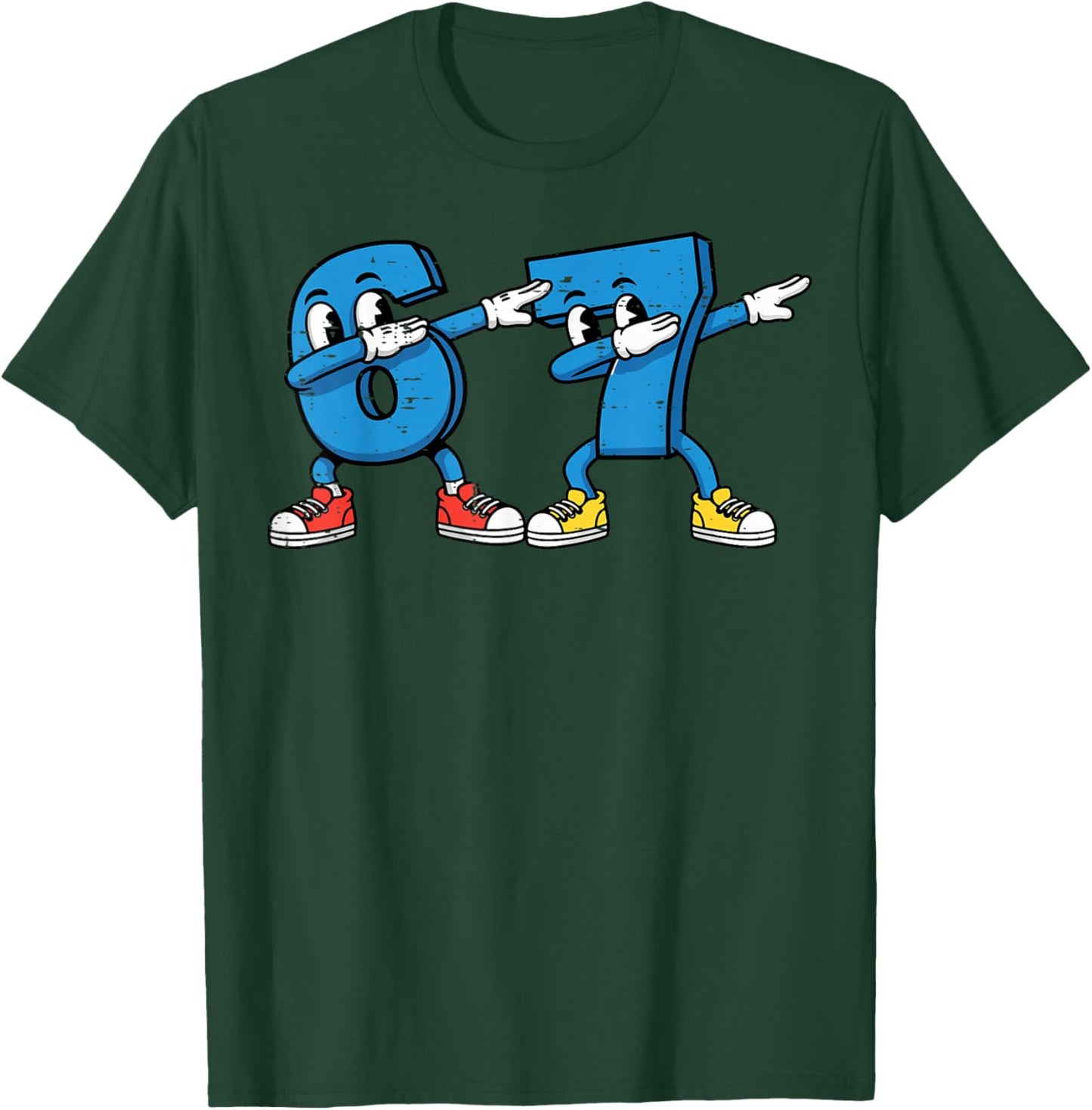6 7 Meme Dab Numbers Funny 67 Gen Alpha Kids Boys Youth T-Shirt - T-Shirt | Forest