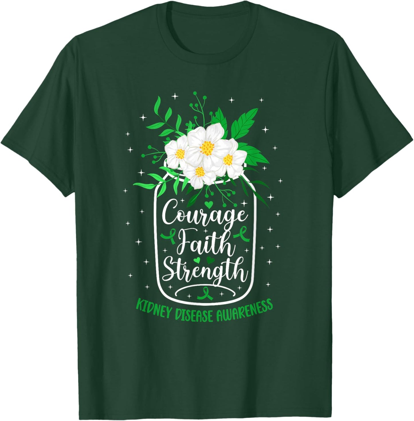 Kidney Disease Awareness Kidney Disease Survivor T-Shirt - T-Shirt | Forest