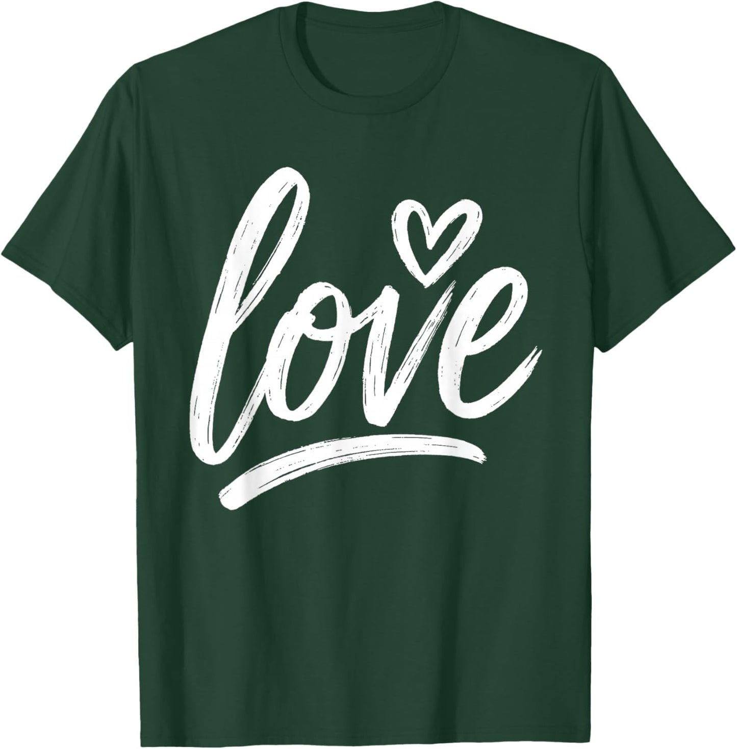 Love Heart Funny Valentines Day Men Women Teen Girl Boy Kids T-Shirt - T-Shirt | Forest
