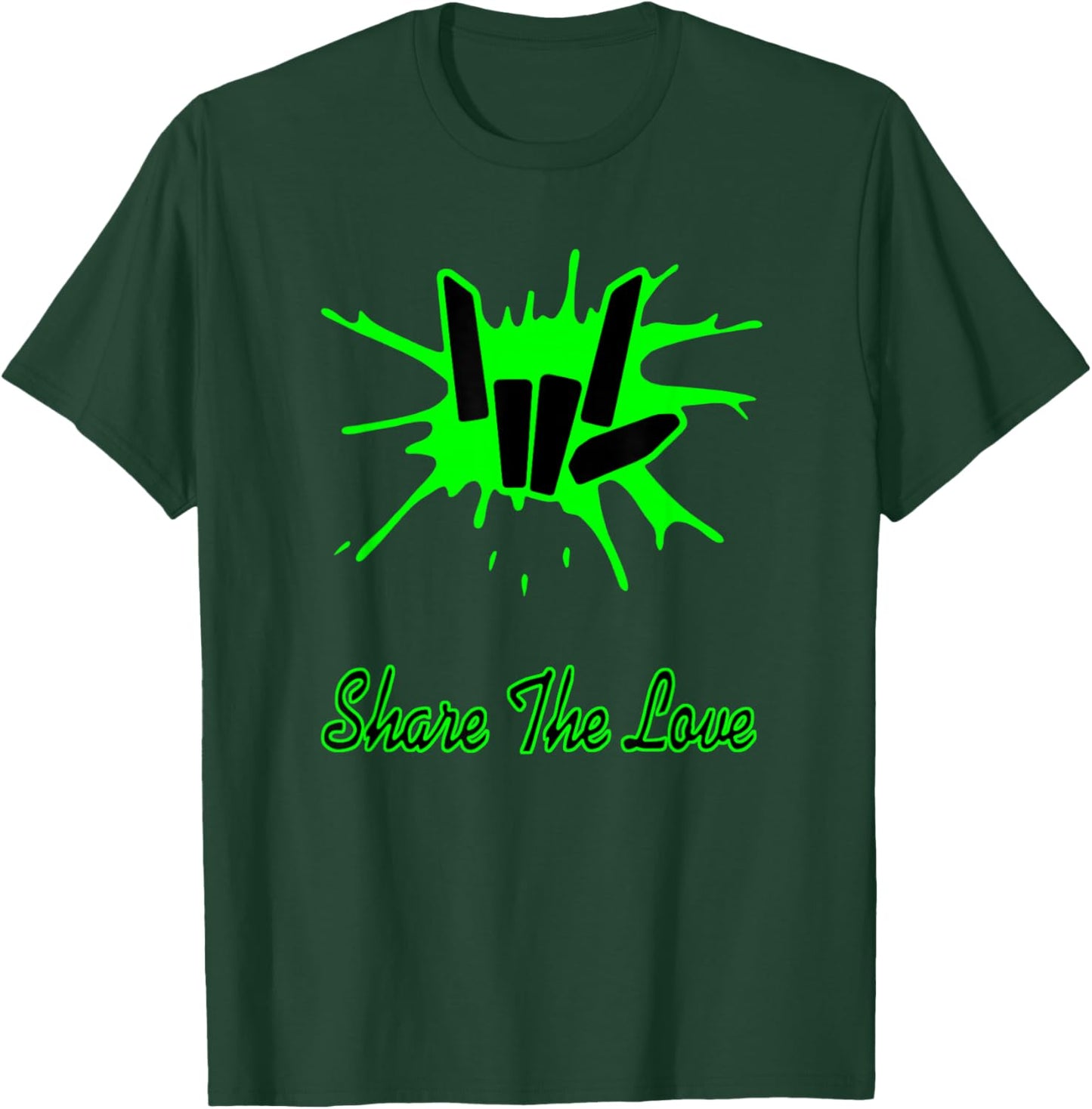 Sharer Share The Love Merch Kids Birthday Gifts T-Shirt - T-Shirt | Forest