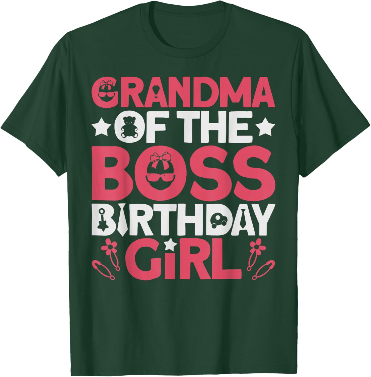 Grandma of The Boss Birthday Party Outfit Like A Boss T-Shirt - T-Shirt | Forest