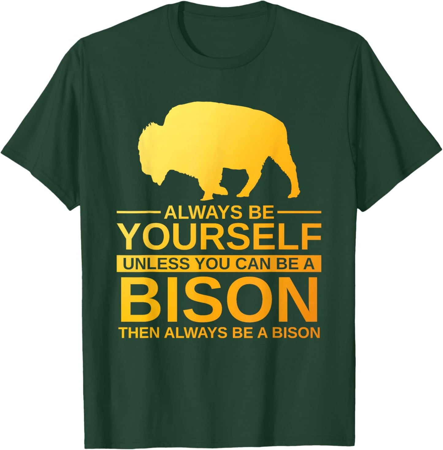 Cool Bison Design Women Buffalo Animal Lovers Bison T-Shirt - T-Shirt | Forest