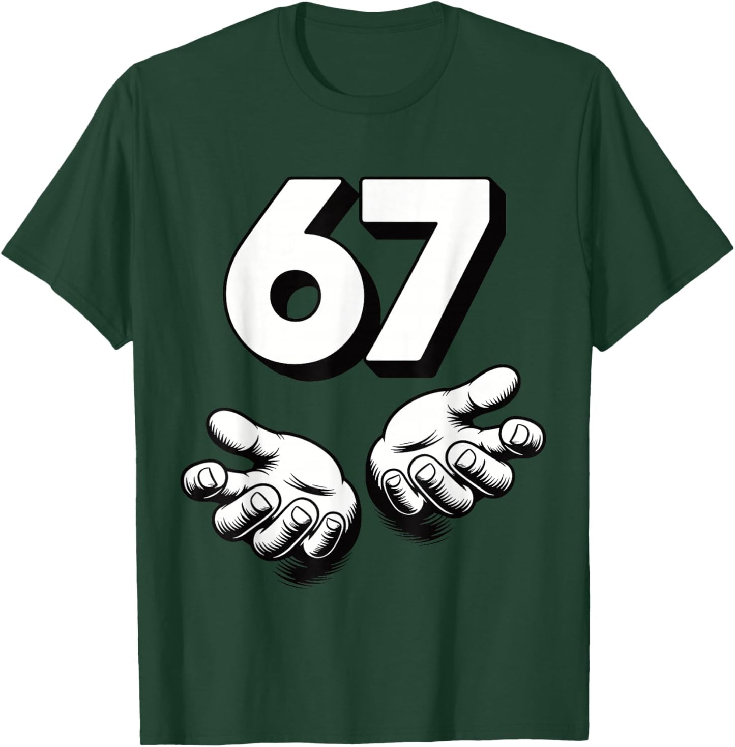 Funny 6 7 Meme Gen Alpha Gen Z Slang Six Seven T-Shirt - T-Shirt | Forest