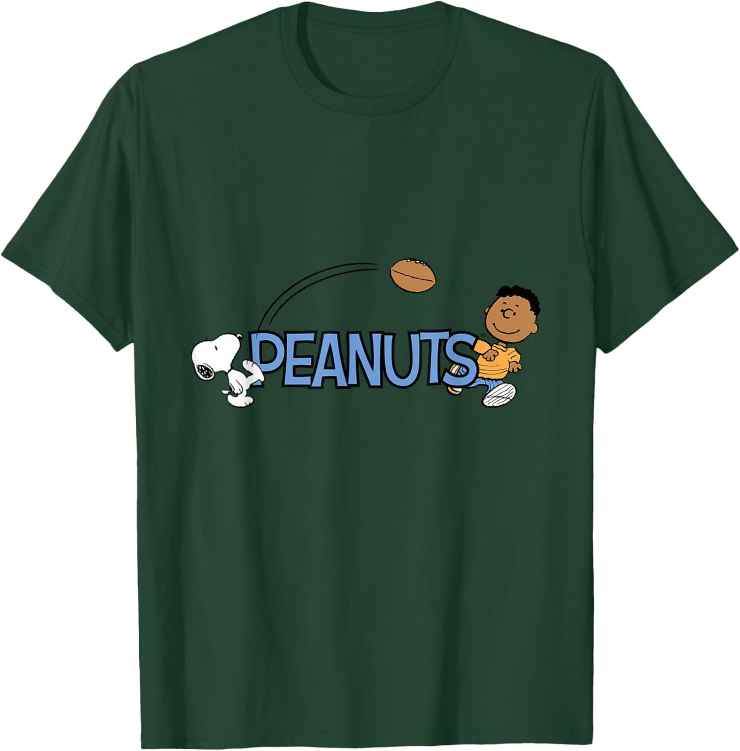 Snoopy Franklin Football Fun T-Shirt - T-Shirt | Forest