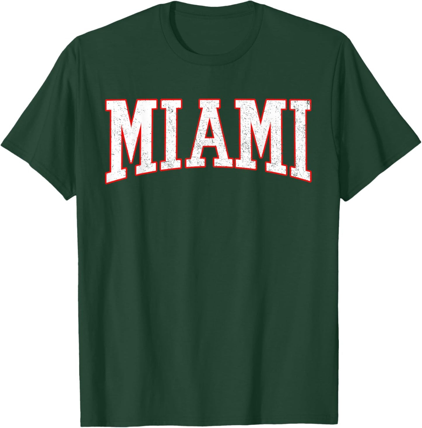 Miami - Throwback Design Print - Classic Vintage Men Women T-Shirt - T-Shirt | Forest
