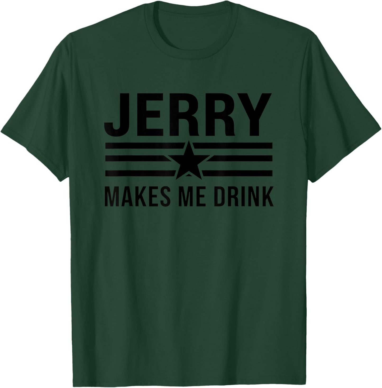 Custom & Name - 'Name Makes Me Drink' Custom T-Shirt - T-Shirt | Forest