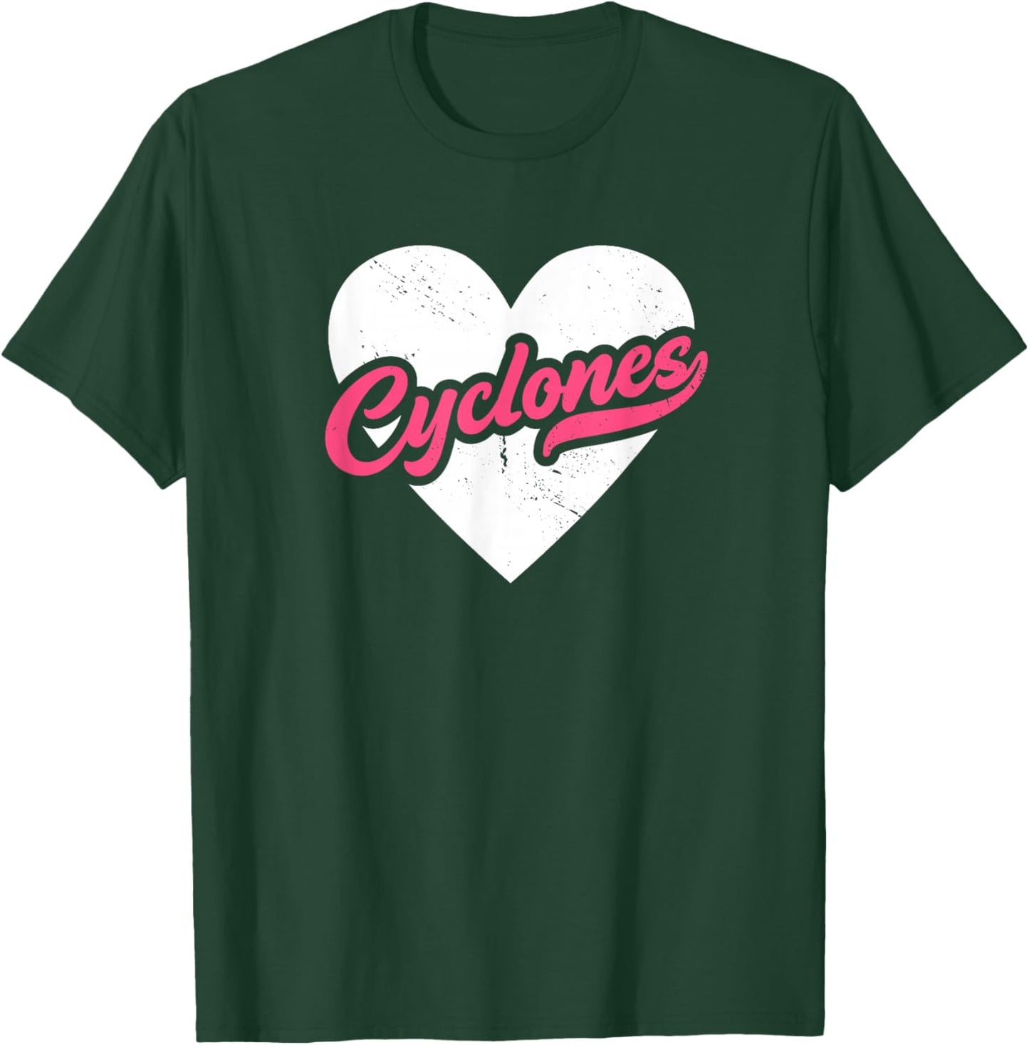 Vintage Cyclones School Spirit Go Cyclones Love T-Shirt - T-Shirt | Forest