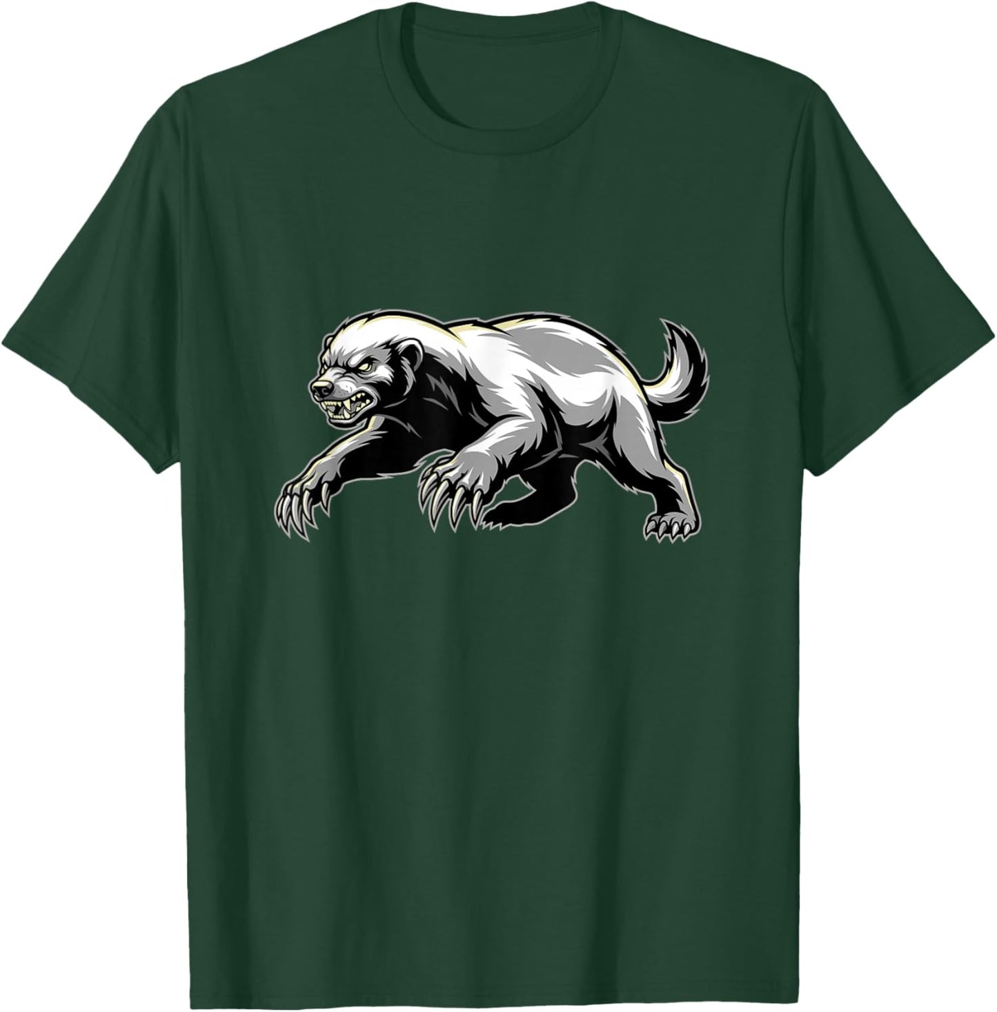 Angry Honey Badger T-Shirt - T-Shirt | Forest
