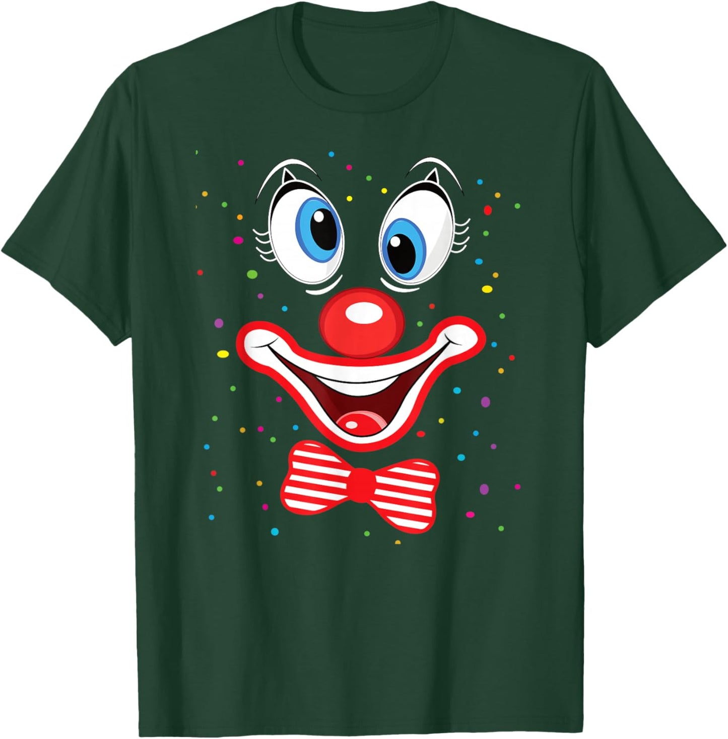 Carnival Clown Face Circus Costume Kids Men Women Carnivals T-Shirt - T-Shirt | Forest
