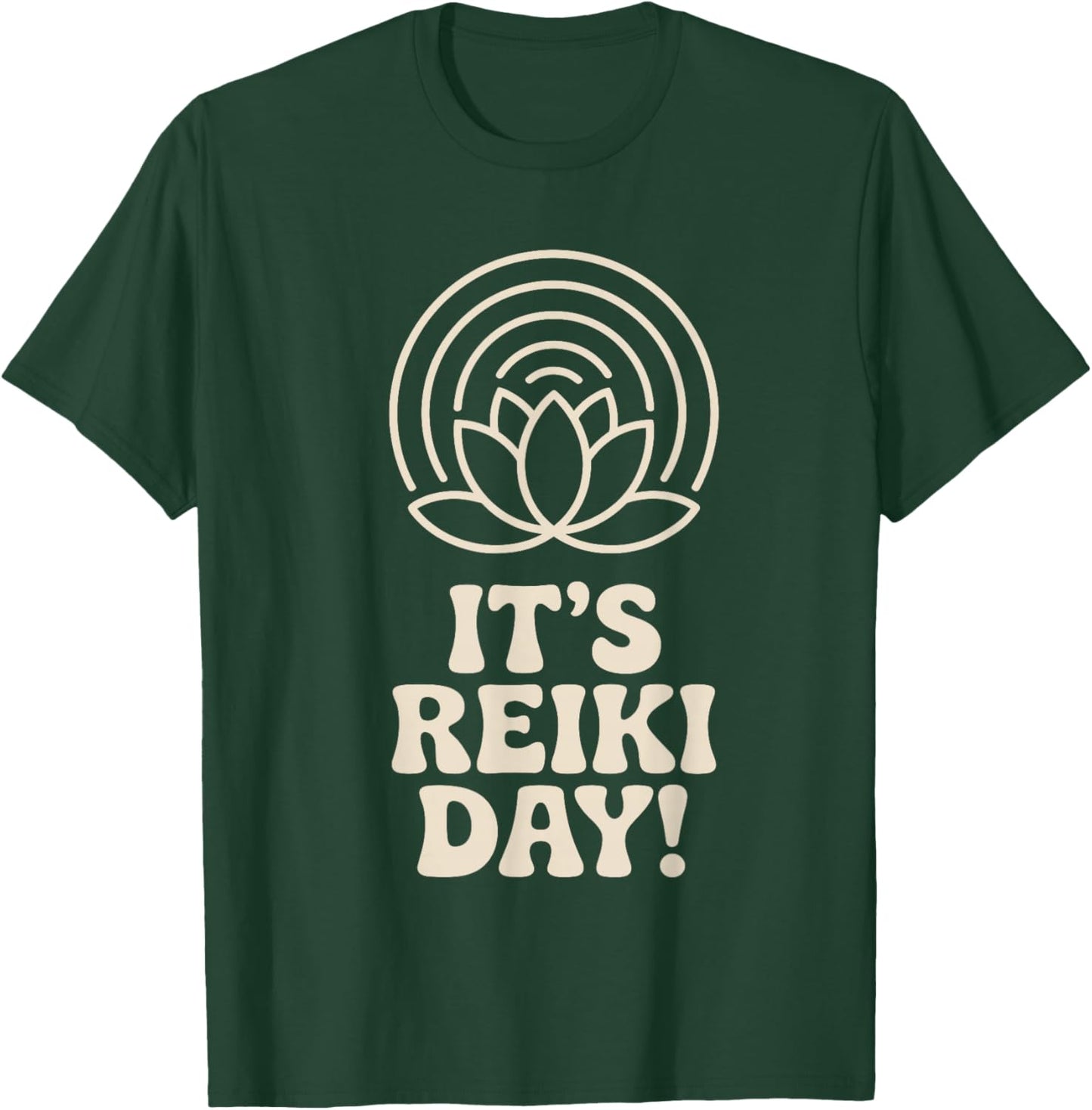 It’s Reiki Day Energy Healing Practitioner Wellness Healer T-Shirt - T-Shirt | Forest