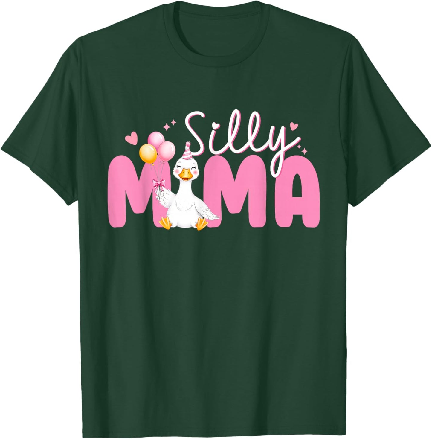 Silly Mama Goose Mama 1st Birthday Family Matching Party T-Shirt - T-Shirt | Forest