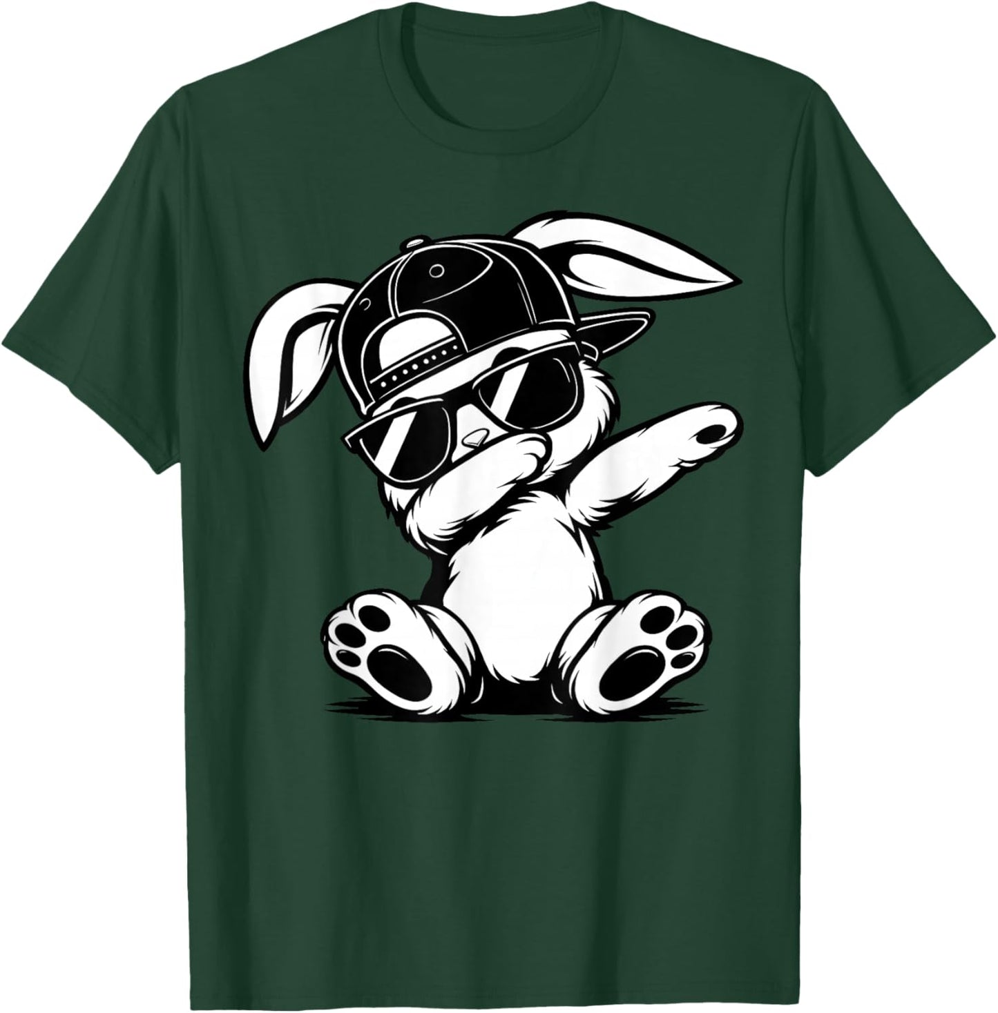 Funny Graphic Meme Dabbing Bunny Women Teens T-Shirt - T-Shirt | Forest