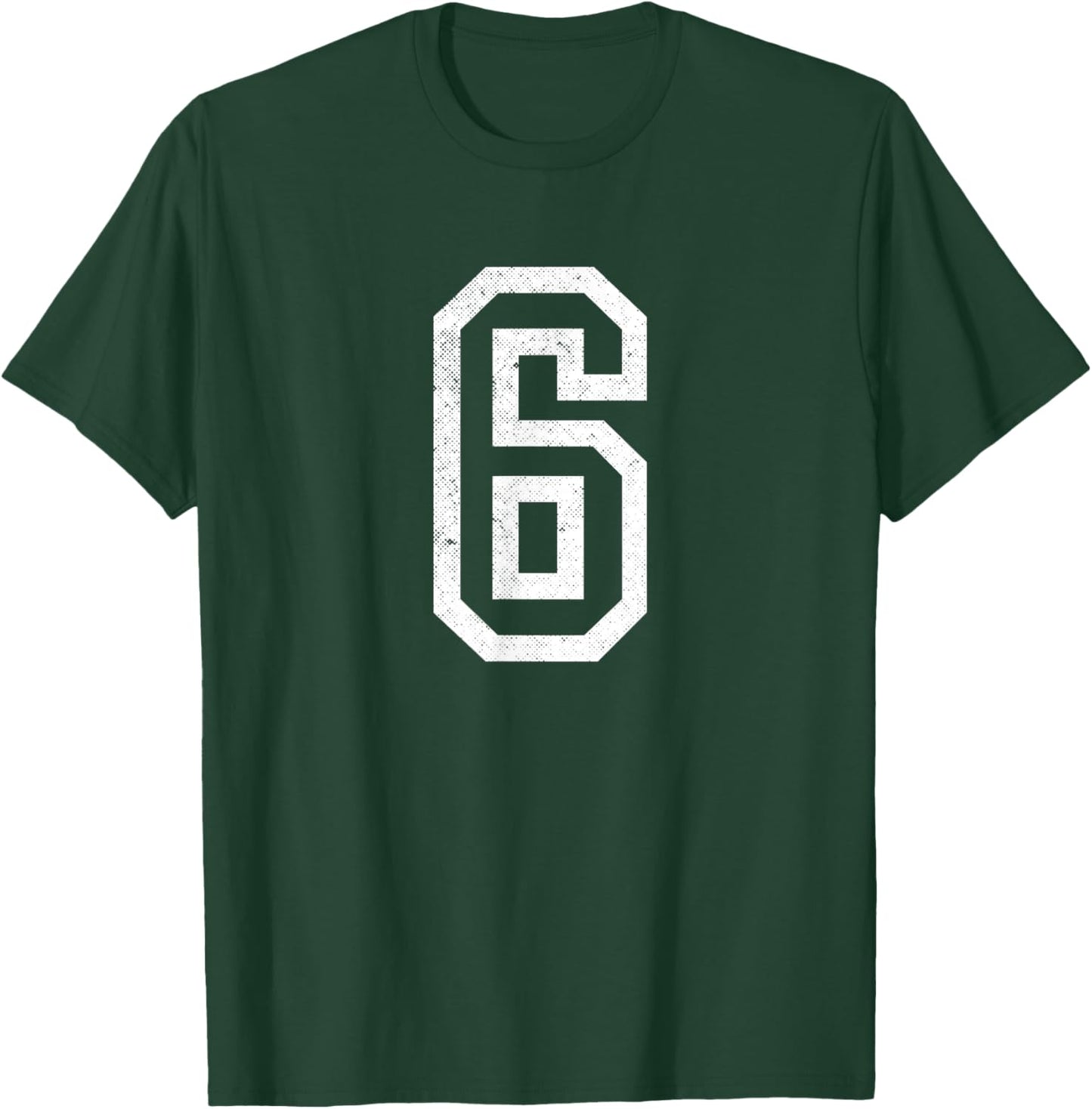 Number 6 Six Funny Trendy Gen Alpha Meme Slang Boys Girls T-Shirt - T-Shirt | Forest
