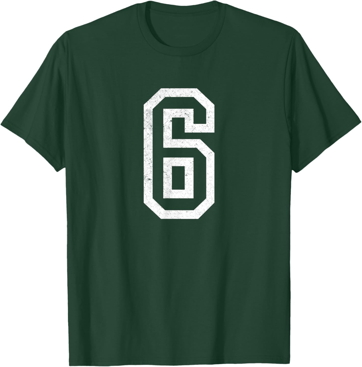 Number 6 Six Funny Trendy Gen Alpha Meme Slang Boys Girls T-Shirt - T-Shirt | Forest