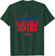 NBA Official 2026 Playoffs Philadelphia 76ers Stacked Up T-Shirt - T-Shirt | Forest