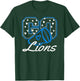 Go Cheer Lions School Team Spirit Girls Kids T-Shirt - T-Shirt | Forest